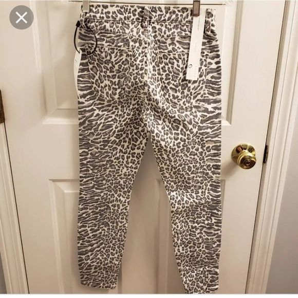❤️5/$25 Current Elliott Cheetah Skinny Jeans - Picture 6 of 10